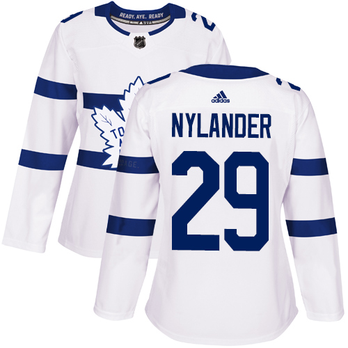 Adidas Maple Leafs #29 William Nylander White Authentic 2018 Stadium Series Women's Stitched NHL Jersey